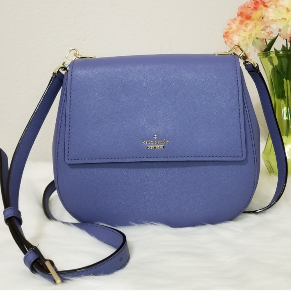 Kate Spade Cameron Street Byrdie Birdie Crossbody Bag In Blue Oyster - Picture 1 of 14